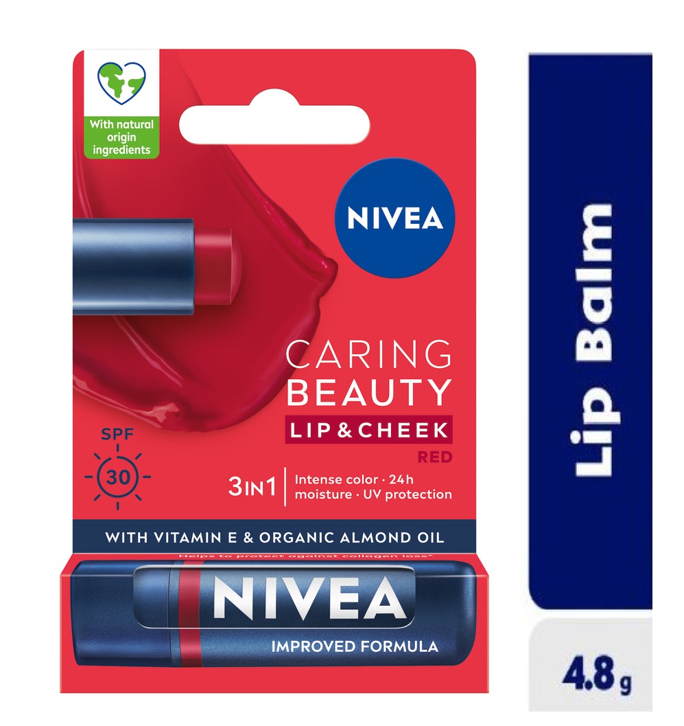 Nivea Lip Care Red Spf30 4.8G